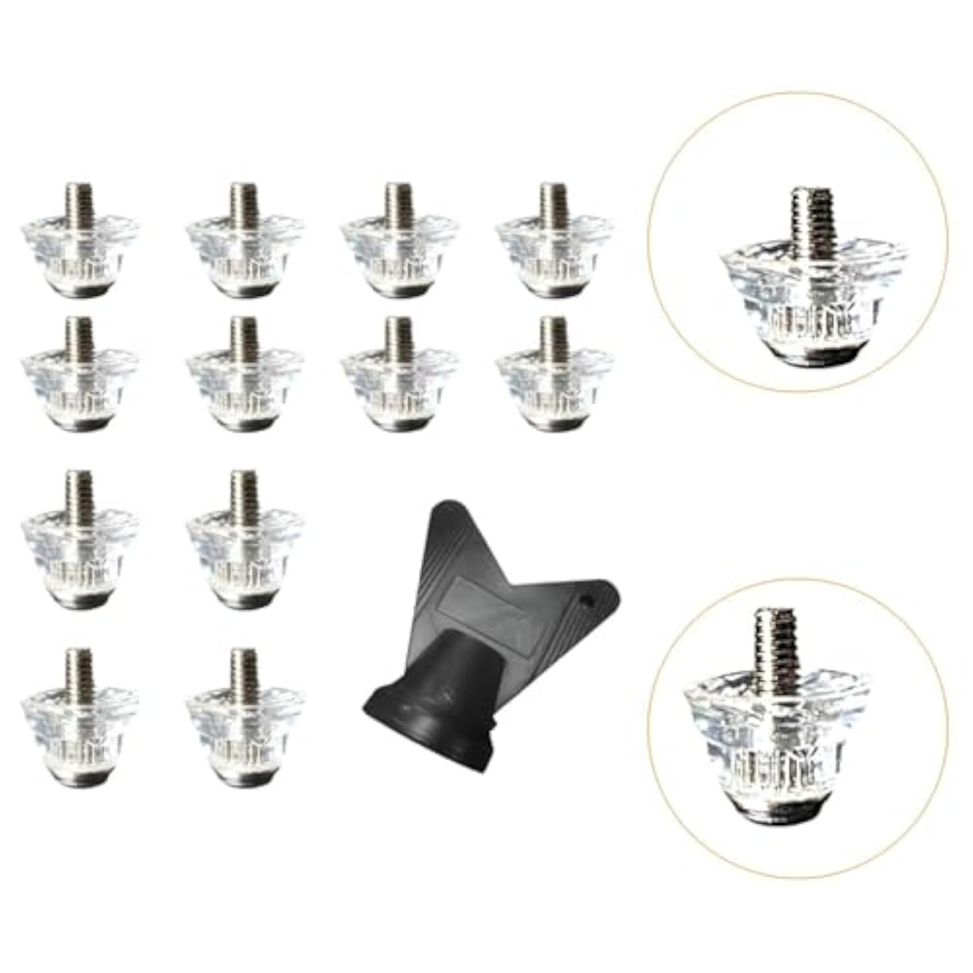 12Pcs Football Boot Spikes for Athletic Sneakers